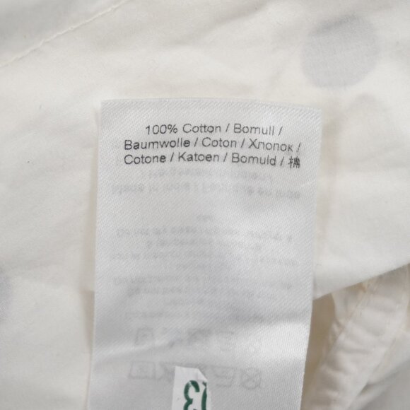 Ganni Ruched Polka Dot Mini Dress with Bow in White and Brown Size 34 - NWD - Picture 9 of 13